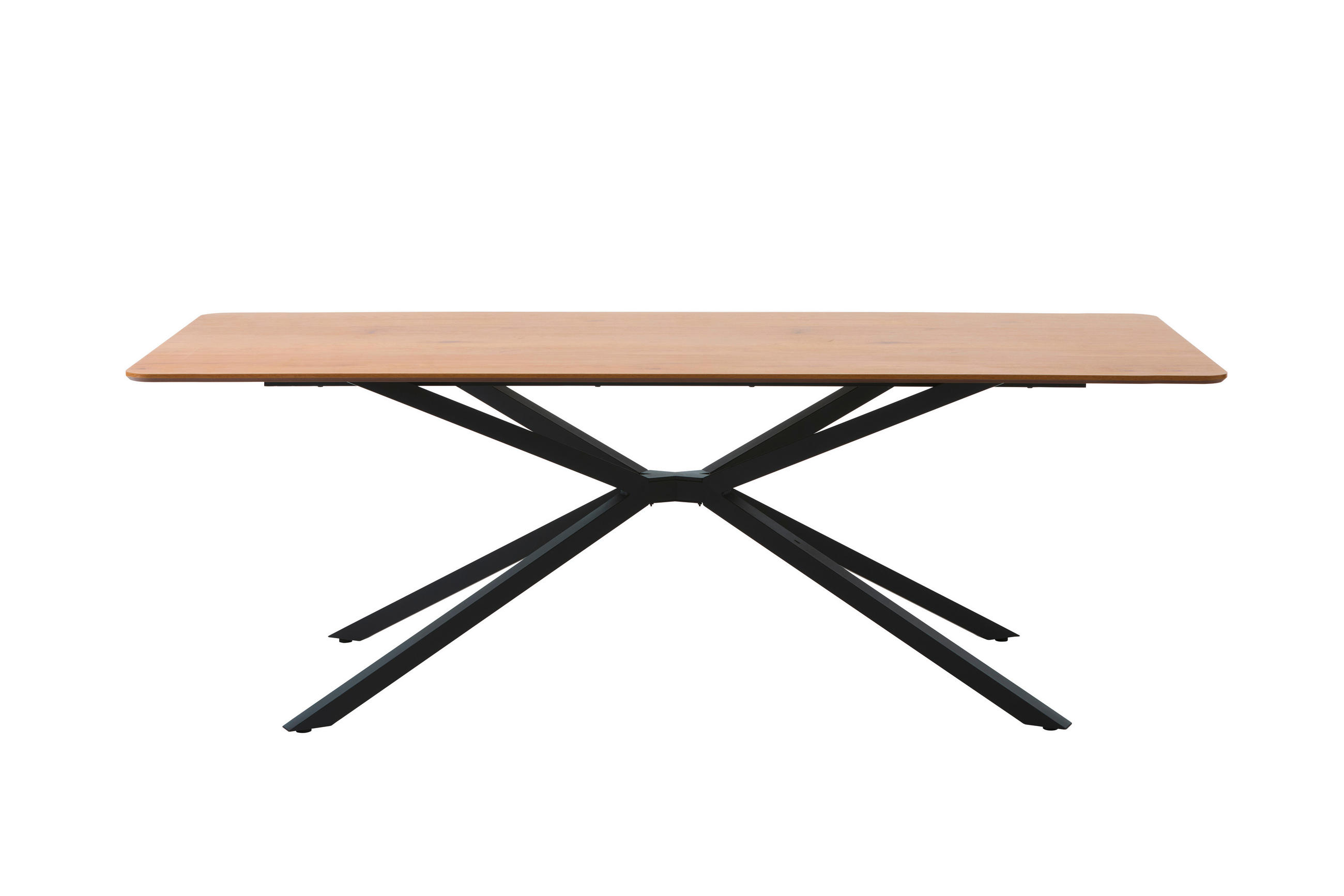 MATBORD i trämaterial 200/100/75 cm   - svart/ekfärgad, Modern, metall/trämaterial (200/100/75cm) - Livetastic