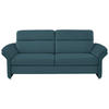 3-SITZER-SOFA in Echtleder Blau  - Blau/Alufarben, KONVENTIONELL, Leder/Metall (228/96/92cm) - Beldomo Premium