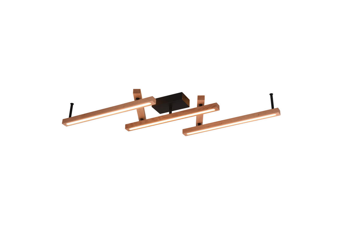 LED-DECKENLEUCHTE 36 W    180/13/10 cm  - Naturfarben, Basics, Holz (180/13/10cm) - Trio Leuchten