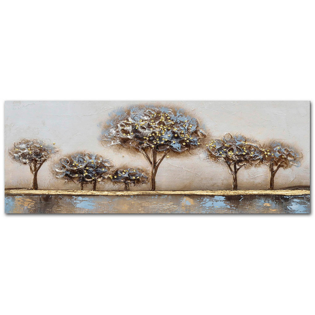 Monee OLEJOMAĽBA, stromy, 150/55 cm - modrá, hnedá, sivá, čierna, zlatá