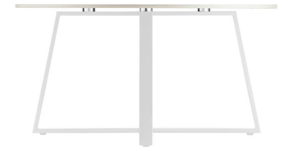 COUCHTISCH 80/80/40 cm rund Weiß - Weiß, Design, Keramik/Metall (80/80/40cm) - Carryhome