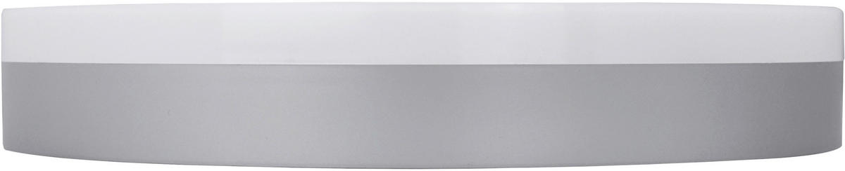 LED-DECKENLEUCHTE Orbis 28/5,1 cm   - Silberfarben, Basics, Kunststoff (28/5,1cm)