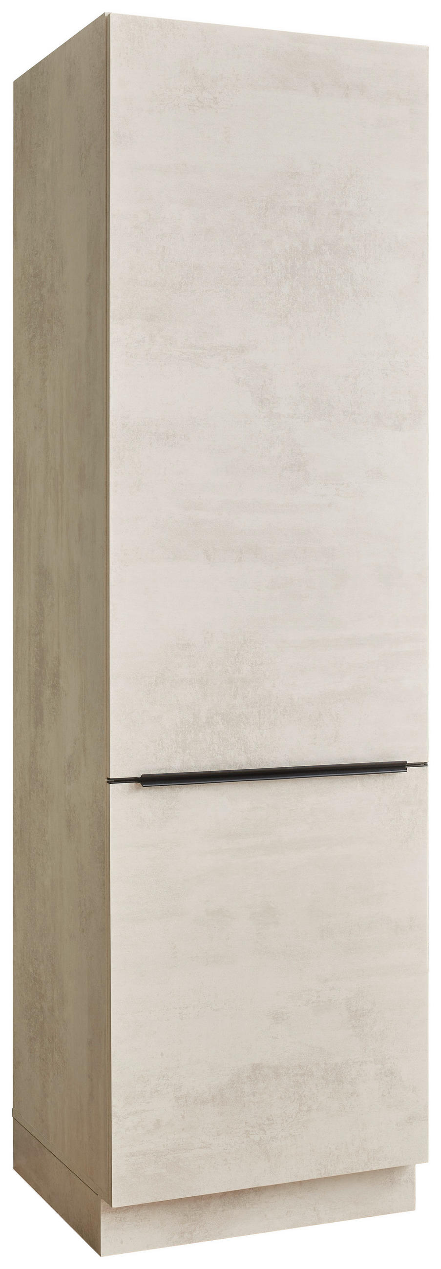 GERÄTEUMBAUSCHRANK 60/210/58 cm  in Weiß  - Schwarz/Weiß, Design, Holzwerkstoff/Kunststoff (60/210/58cm) - MID.YOU