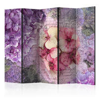 SKÄRMVÄGG  i trä, textil  lila, pink, ljusgrå  - lila/pink, Basics, trä/textil (225/172/3cm) - artgeist