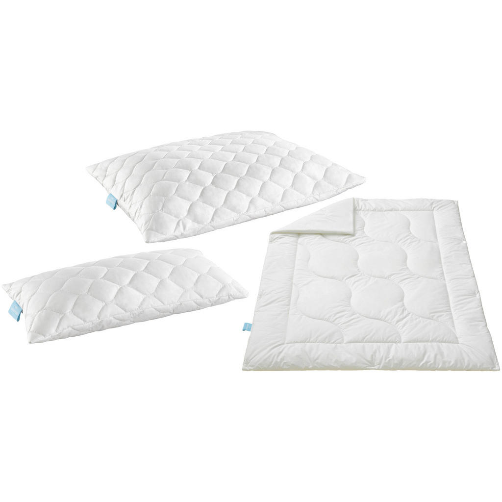 Thumbnail - Unwynd Kopfkissen, Weiß, Textil, Naturmaterialien, Füllung: Faserbällchen, 40x80 cm, Made in EU, Oeko-Tex® Standard 100,...