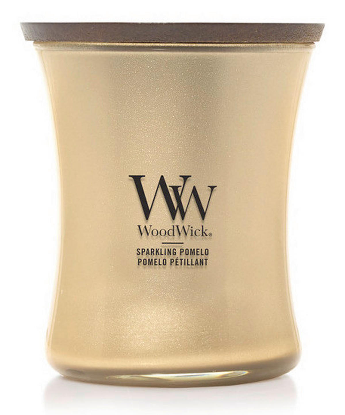 ILLATGYERTYA - áttetsző, Modern, üveg/paraffin (11.8/9.8/9.8cm) - WoodWick