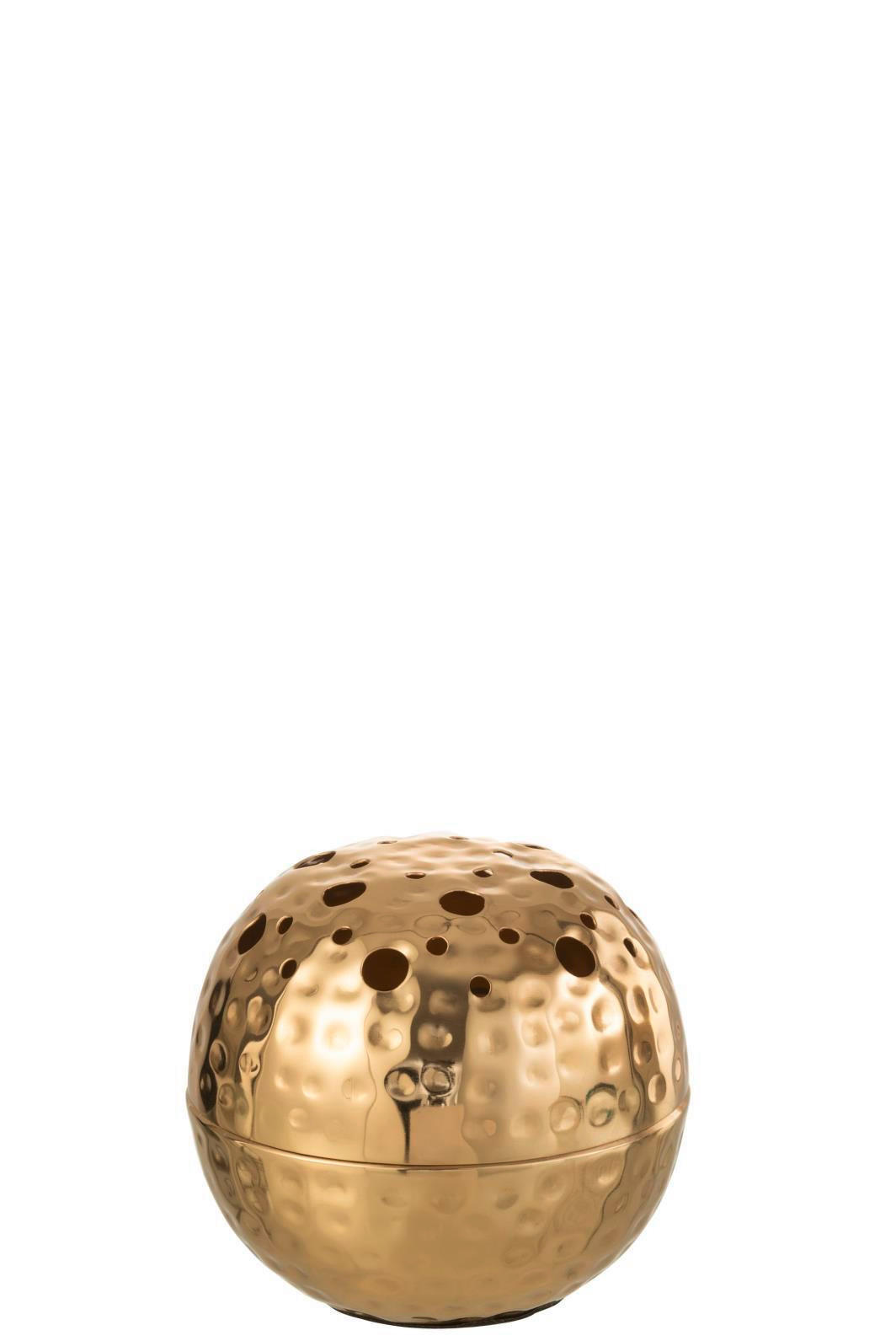 VASE  - Goldfarben, Basics, Metall (15/15/15cm) - Ambia Home