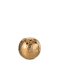 VASE  - Goldfarben, Basics, Metall (15/15/15cm) - Ambia Home