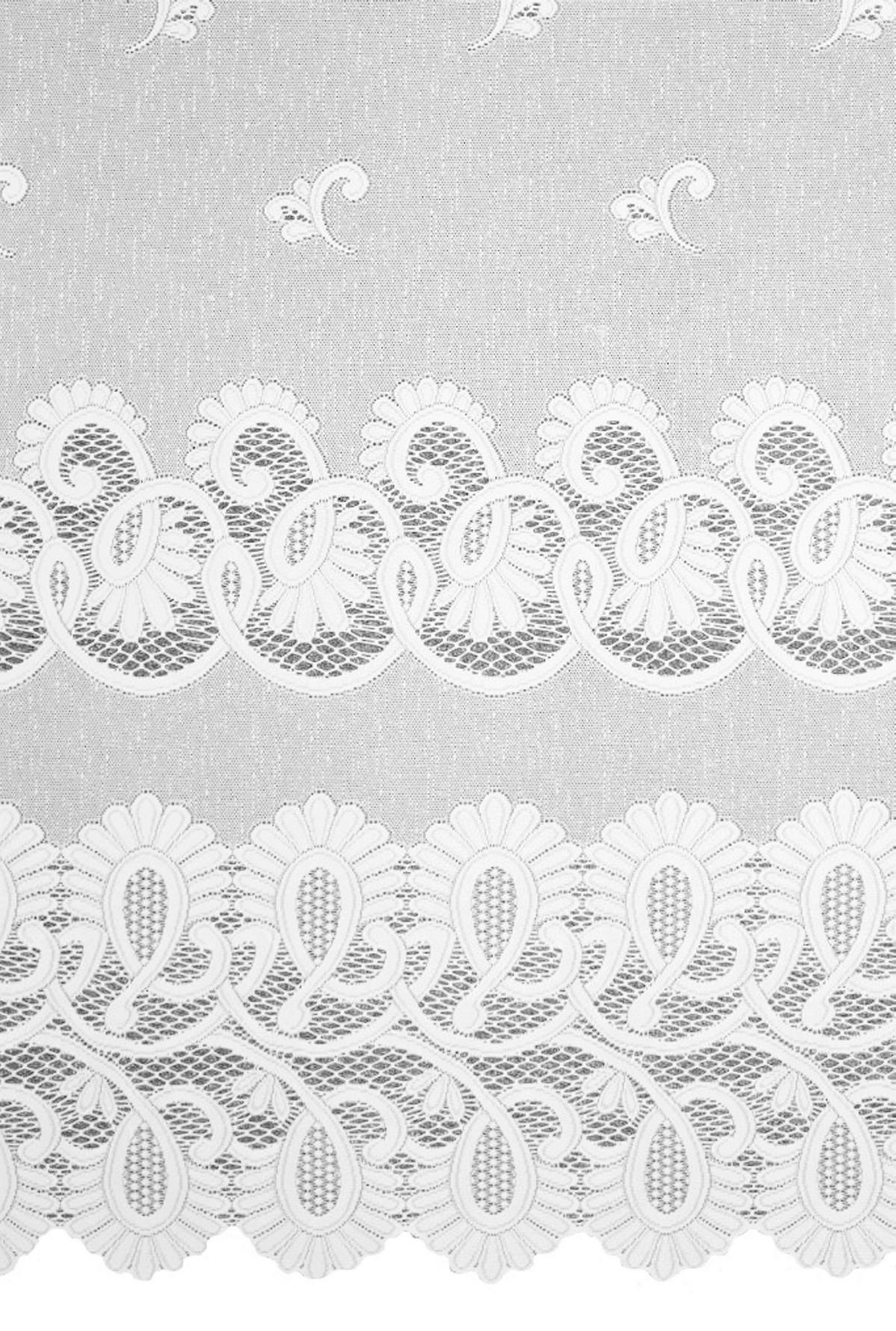 KUSOVÁ ZÁCLONA, 300/245 cm - bílá, Konvenční, textil (300/245cm)