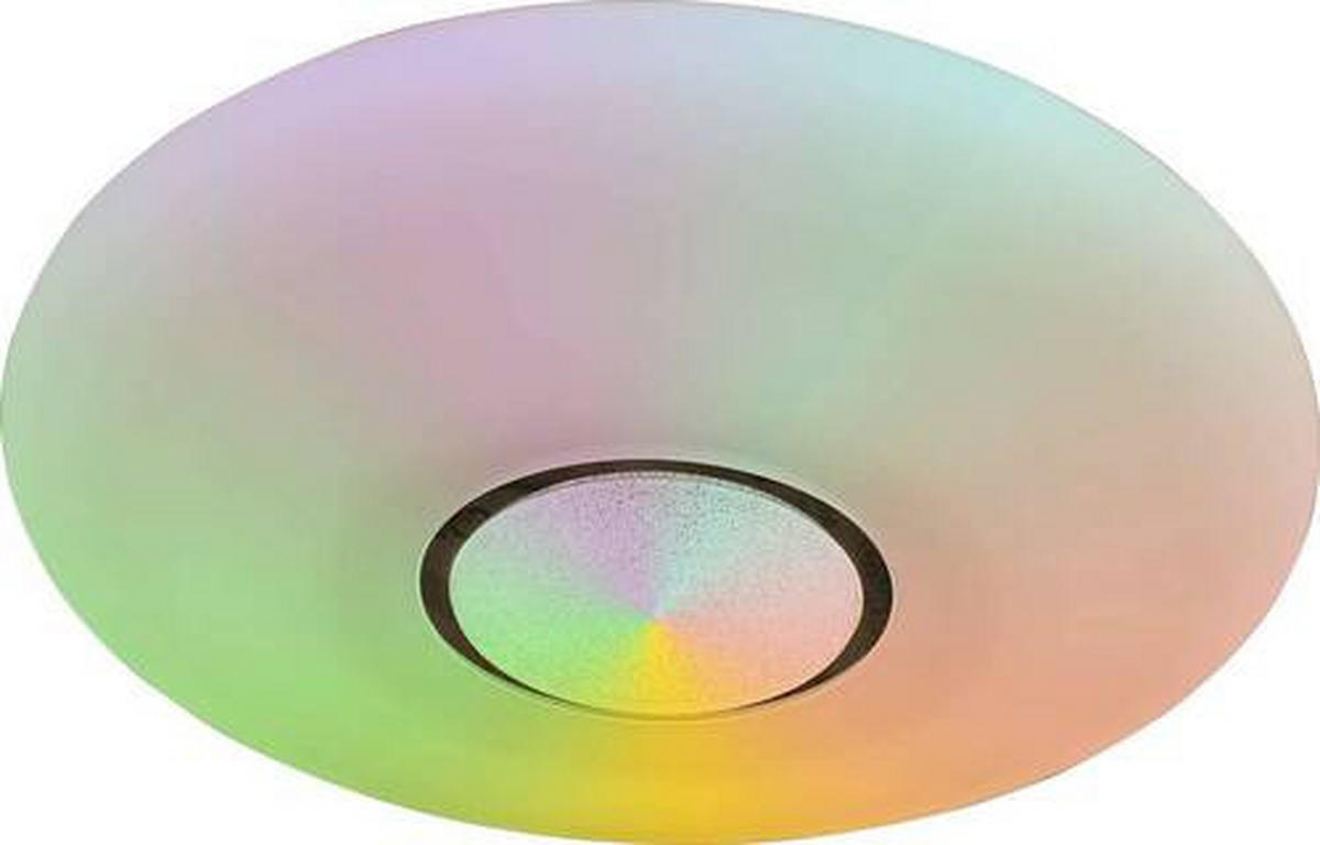 LED-DECKENLEUCHTE 40 W  48,5/7,2 cm    - Klar/Weiss, Design, Glas/Kunststoff (48,5/7,2cm) - Globo