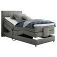 BOXSPRINGBETT 100/200 cm  in Grau  - Silberfarben/Grau, KONVENTIONELL, Holzwerkstoff/Kunststoff (100/200cm) - Esposa