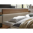BETTANLAGE - Kaschmir/Eichefarben, Design, Glas (285,4/96/207,6cm) - Xora