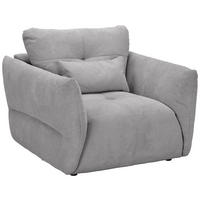 SESSEL in Webstoff Grau  - Schwarz/Grau, KONVENTIONELL, Textil/Metall (112/88/120cm) - Carryhome