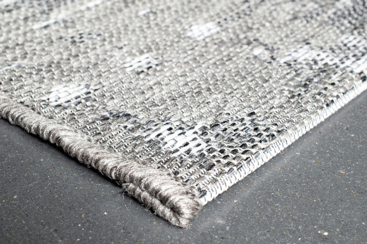FLACHWEBETEPPICH 120/170 cm Amalfi  - Dunkelgrau/Hellgrau, KONVENTIONELL, Textil (120/170cm) - Novel