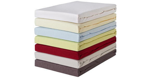 SPANNLEINTUCH 90/200 cm - Blau/Bordeaux, Basics, Textil (90/200cm) - Esposa