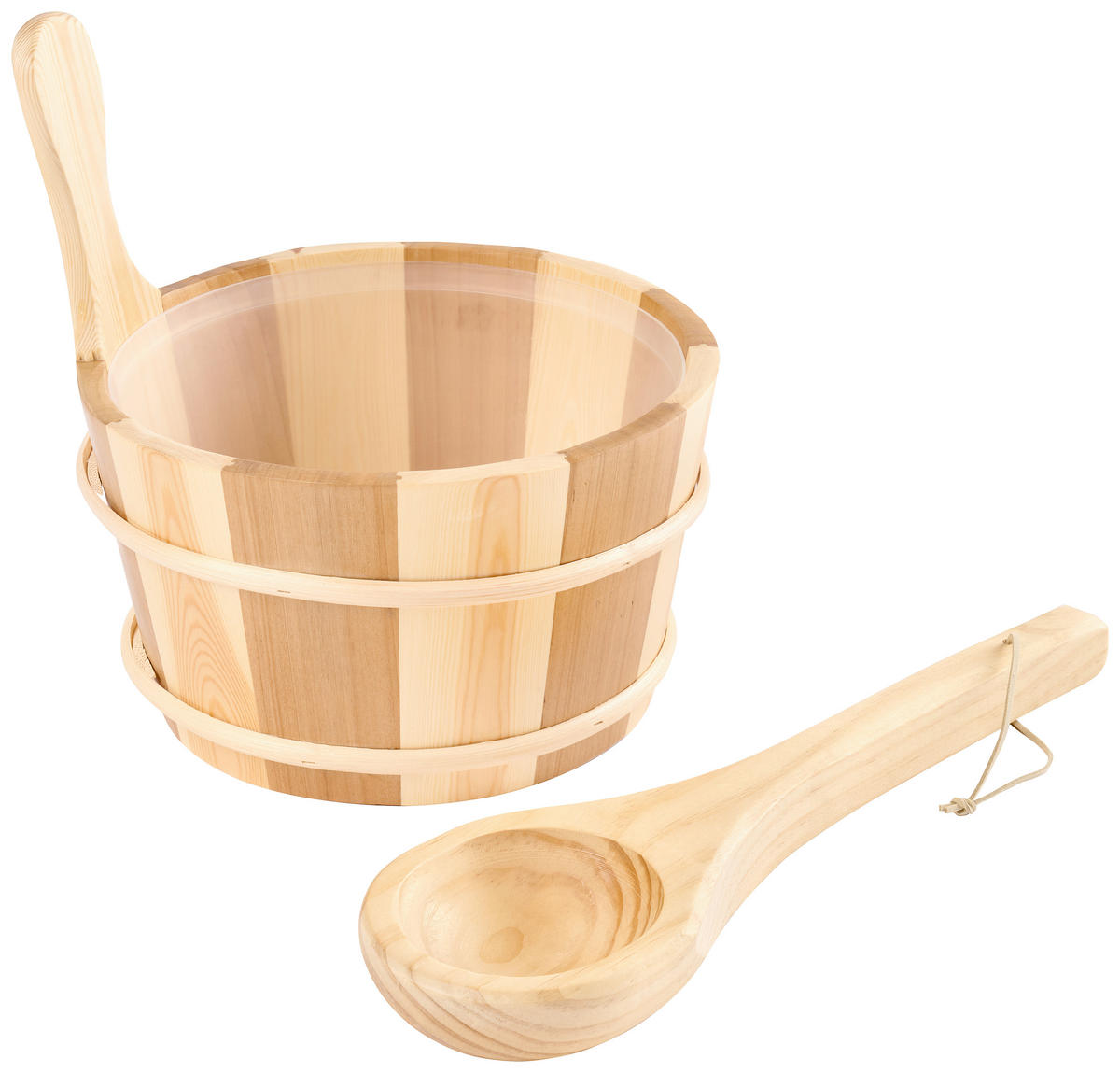 SAUNAZUBEHÖR für  - Hellbraun, Natur, Holz (25/26cm)