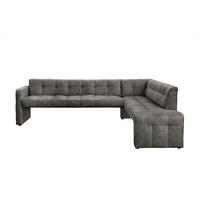 KLUPA KUTNA  antracit  drvo, tekstil, drvni materijal      - crna/antracit, Moderno, drvni materijal/drvo (265/197cm) - Livetastic