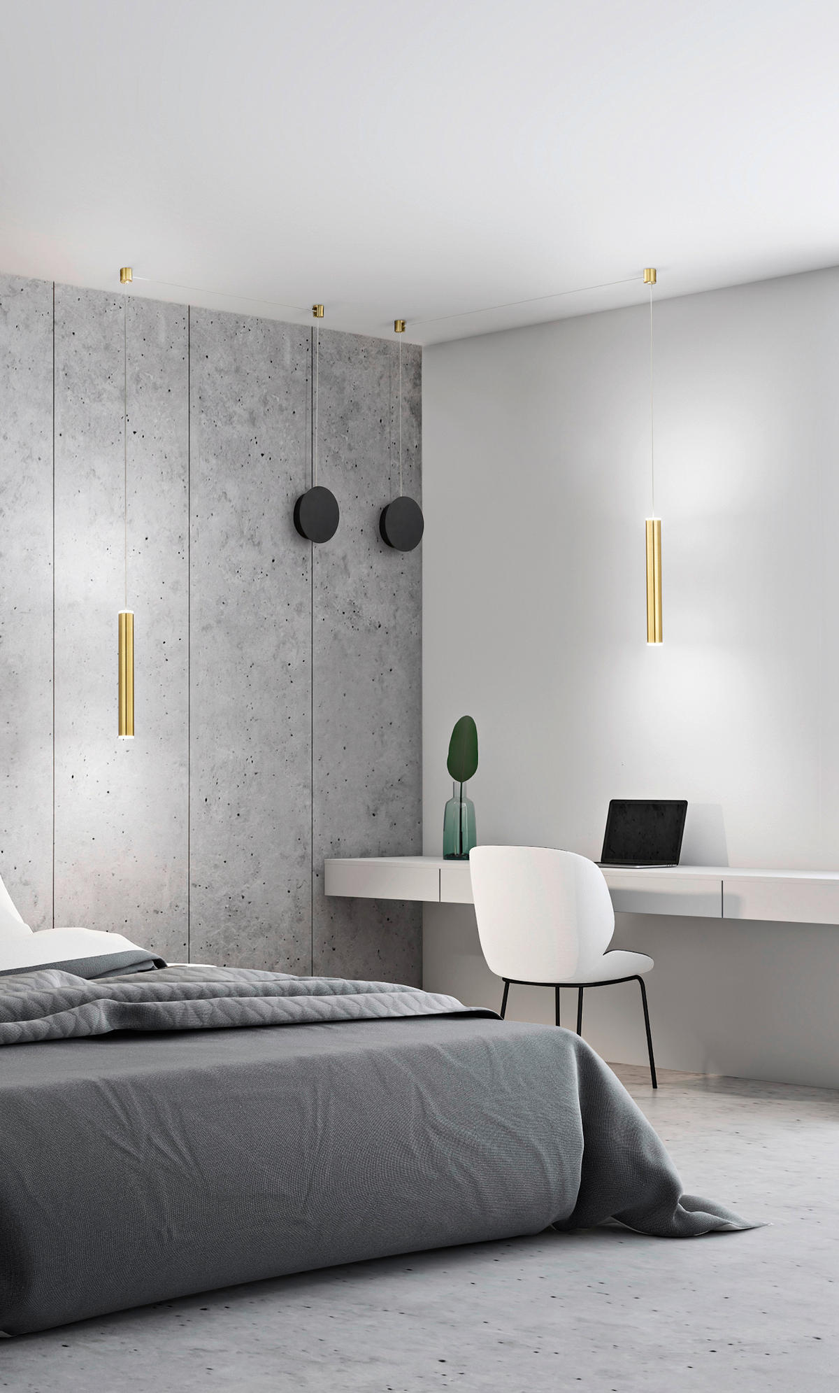 LED-PENDELLEUCHTE Prado 3,7/500 cm   - Messingfarben/Schwarz, Design, Metall (3,7/500cm) - Fabas Luce