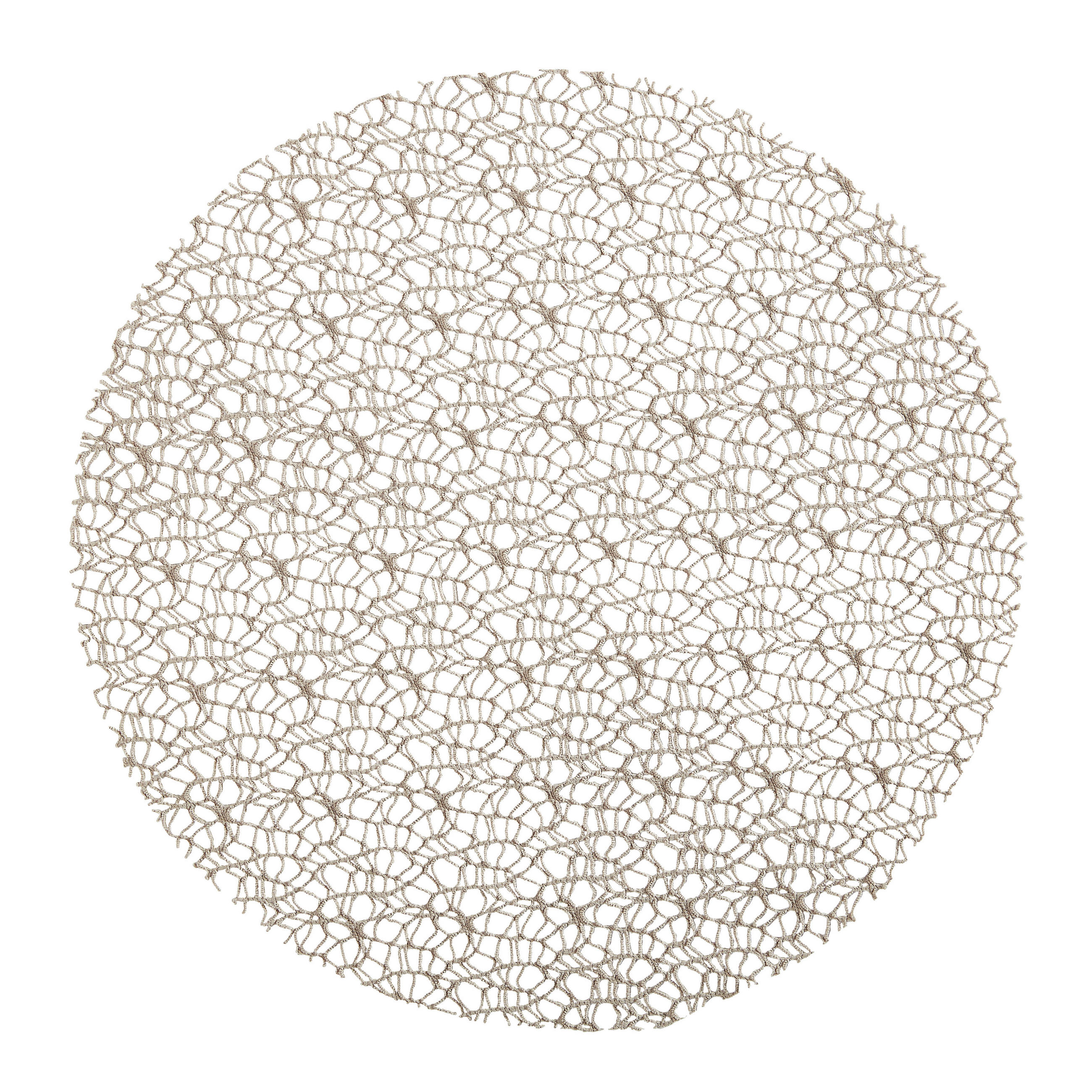 TISCHSET 181 Textil Netz Hellgrau 40 cm  - Hellgrau, Basics, Textil (40cm) - Pichler