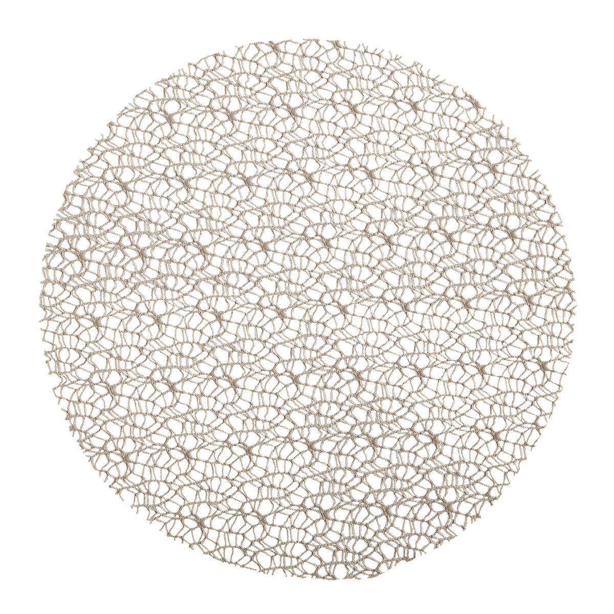 TISCHSET 181 Textil Netz Hellgrau 40 cm  - Hellgrau, Basics, Textil (40cm) - Pichler