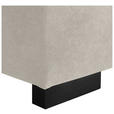 ECKSOFA  in Webstoff Creme  - Creme/Schwarz, KONVENTIONELL, Holz/Textil (244/283cm) - Carryhome