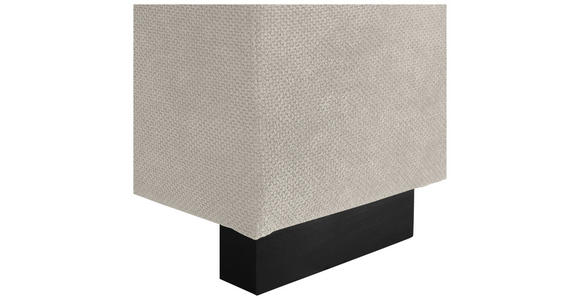 ECKSOFA  in Webstoff Creme  - Creme/Schwarz, KONVENTIONELL, Holz/Textil (244/283cm) - Carryhome
