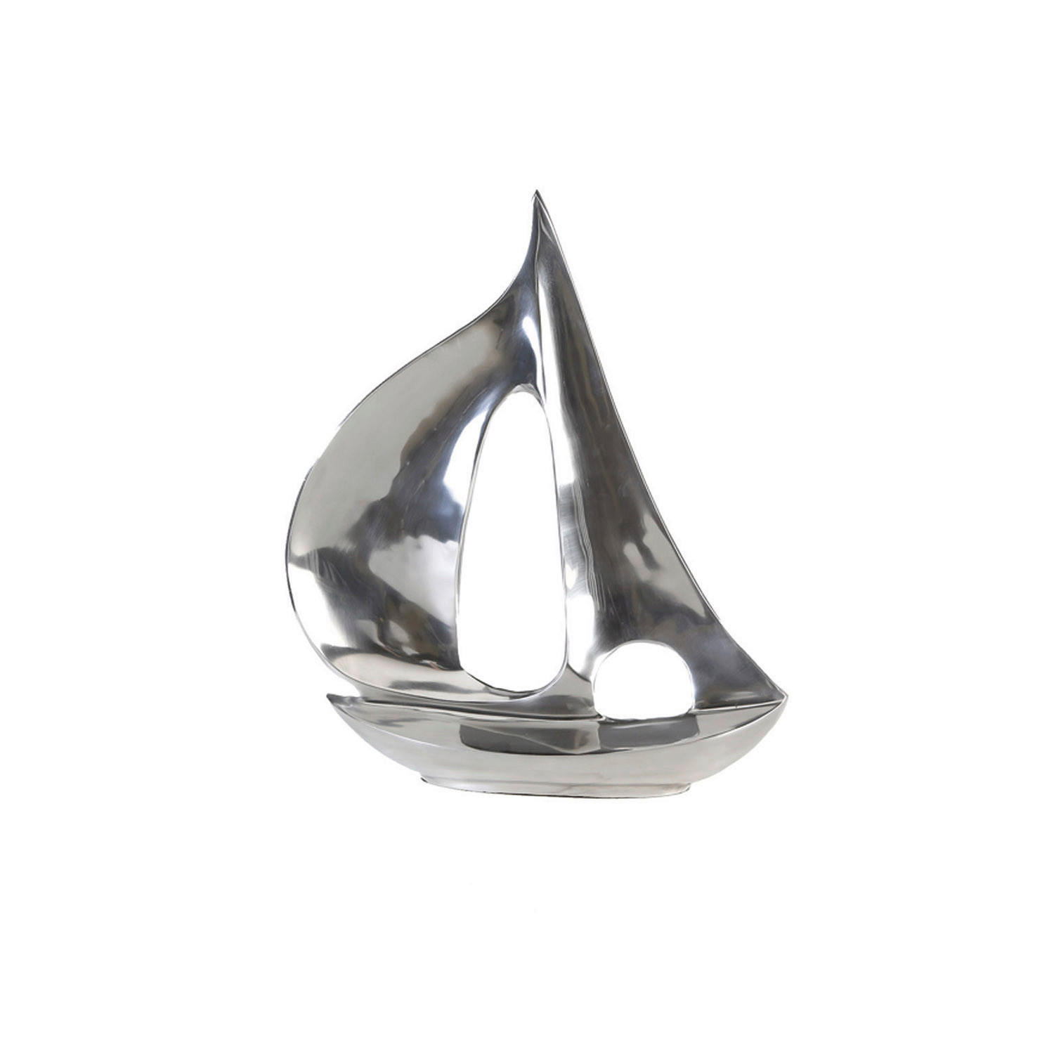 XXXLutz Dekoschiff Silber 30x35x7 cm