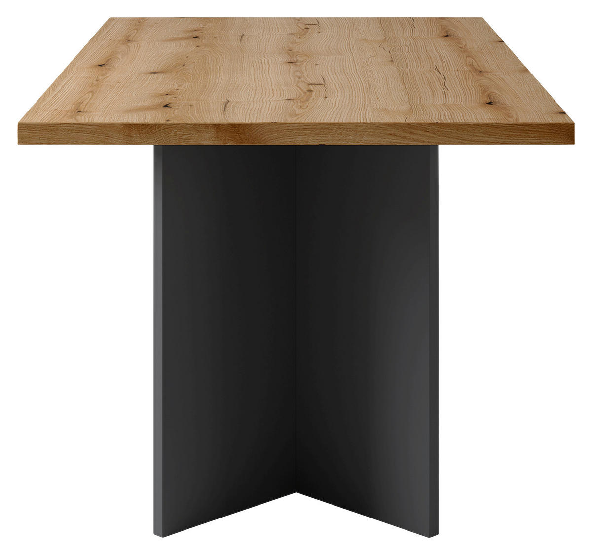 ESSTISCH rechteckig Anthrazit, Eichefarben  - Eichefarben/Anthrazit, MODERN, Holzwerkstoff (160/90/75,5cm) - MID.YOU