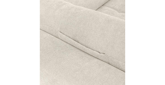 WOHNLANDSCHAFT Beige Velours  - Chromfarben/Beige, KONVENTIONELL, Kunststoff/Textil (198/363/150cm) - Hom`in