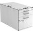 ROLLCONTAINER - Ahornfarben/Alufarben, KONVENTIONELL, Holzwerkstoff/Kunststoff (42,8/51,2/80cm)