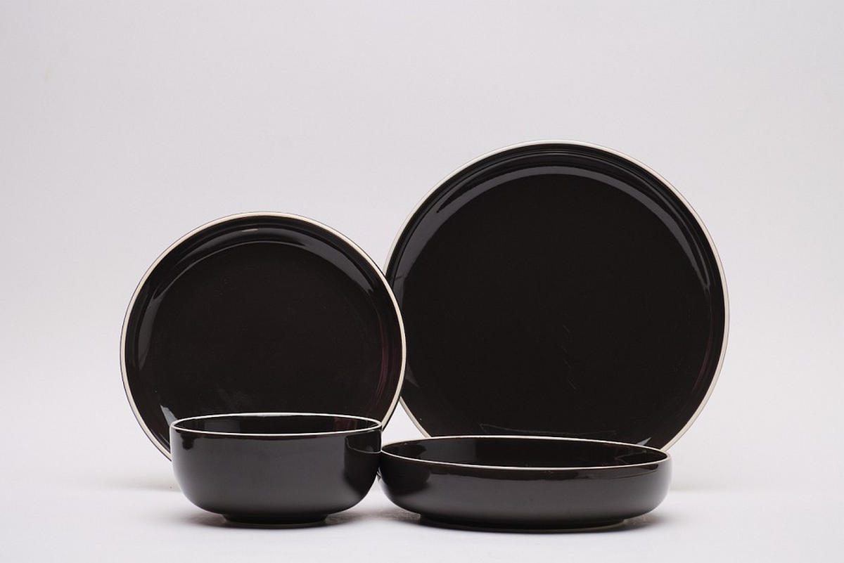 KOMBISERVICE Bastia mocha 16-teilig  - Mokka, Trend, Keramik - Novel