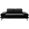 2-SITZER-SOFA Webstoff Anthrazit  - Anthrazit/Silberfarben, Design, Textil/Metall (204/83/98cm) - LOOKS by W.Joop