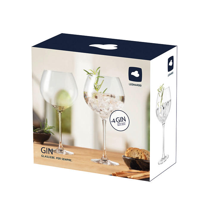GLÄSERSET Gin  2-teilig  - Klar/Transparent, Basics, Glas (22,6/21,5/11,5cm) - Leonardo