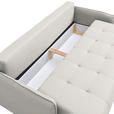 SCHLAFSOFA  in Chenille Creme  - Buchefarben/Creme, Design, Holz/Textil (217/97/101cm) - Carryhome