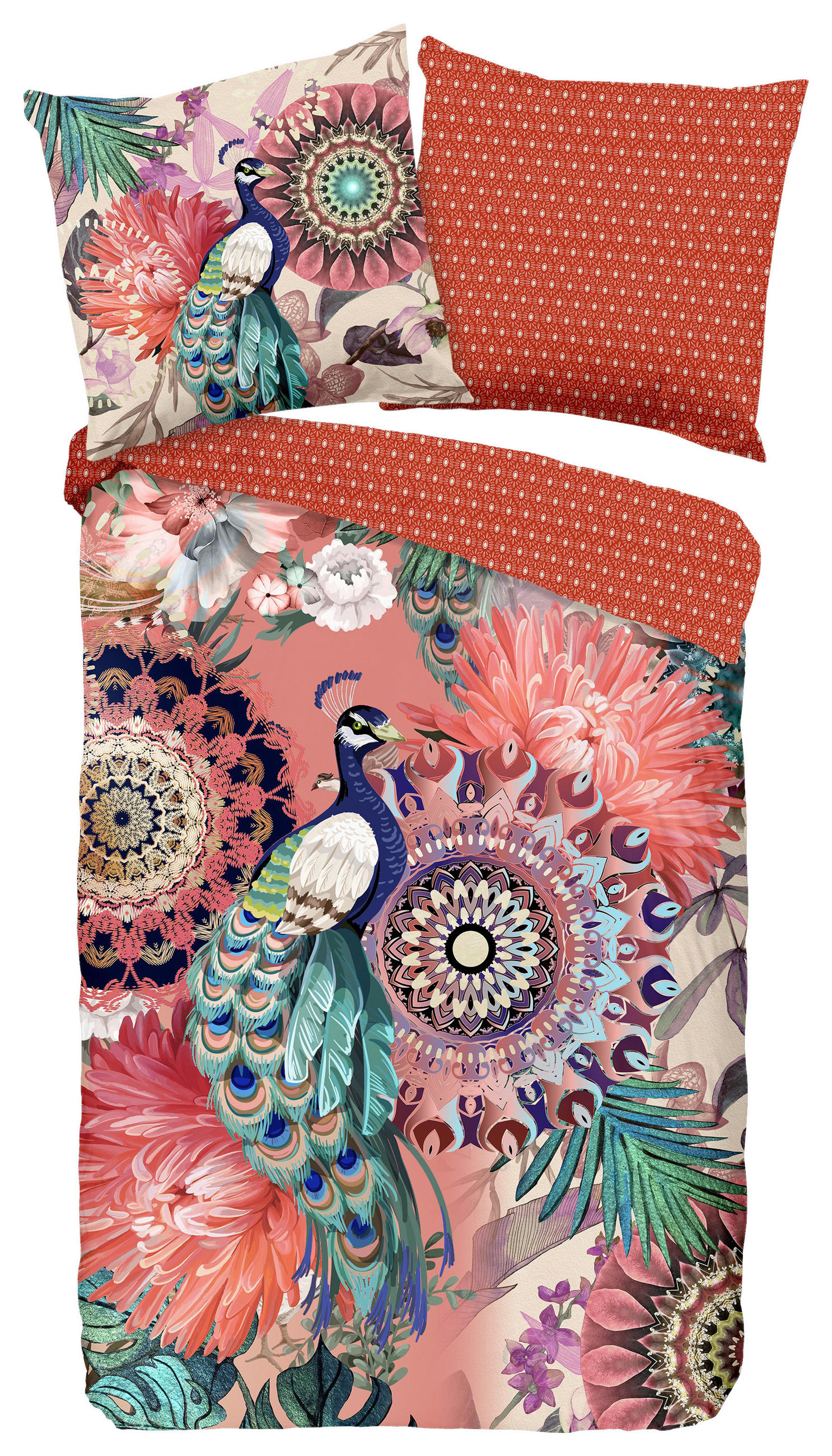 WENDEBETTWÄSCHE Lynouk Satin 155/220 cm  - Multicolor, Design, Textil (155/220cm)