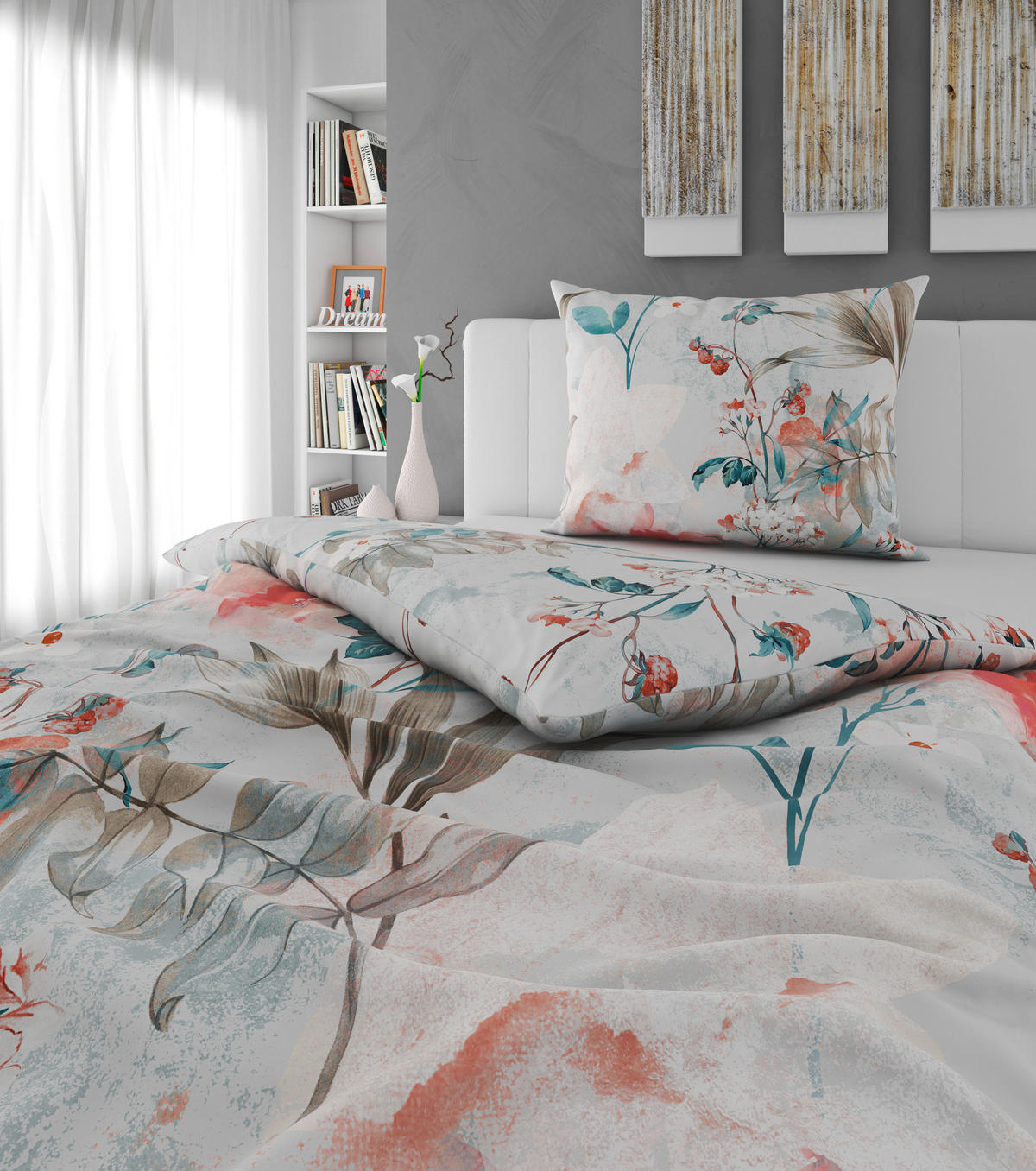 BETTWÄSCHE 2-teilig Satin 140/200 cm  - Multicolor, KONVENTIONELL, Textil (140/200cm) - Esposa
