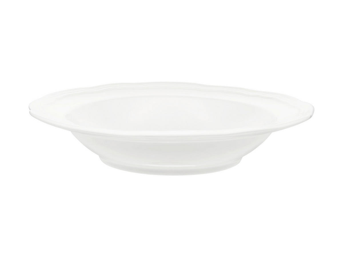 HLUBOKÝ TALÍŘ porcelán keramika  - bílá, Basics, keramika (23.4/4.5/23.4cm)