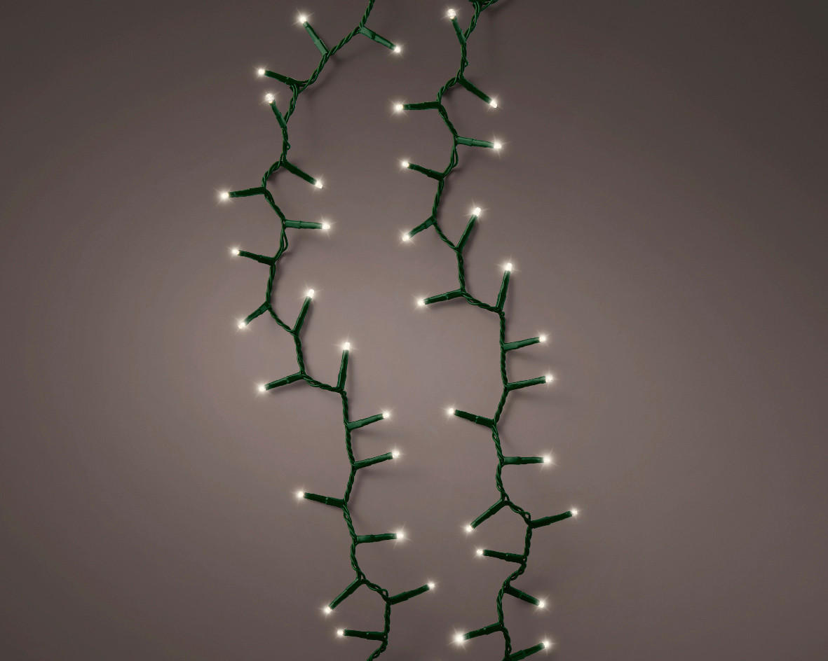 LICHTERKETTE - Weiss/Grün, Basics (2250,00cm)