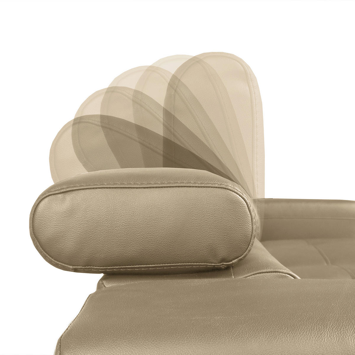 ECKSOFA Hellgrau Echtleder Lederlook  - Hellgrau/Schwarz, Design, Leder/Textil (247/173cm) - Livetastic