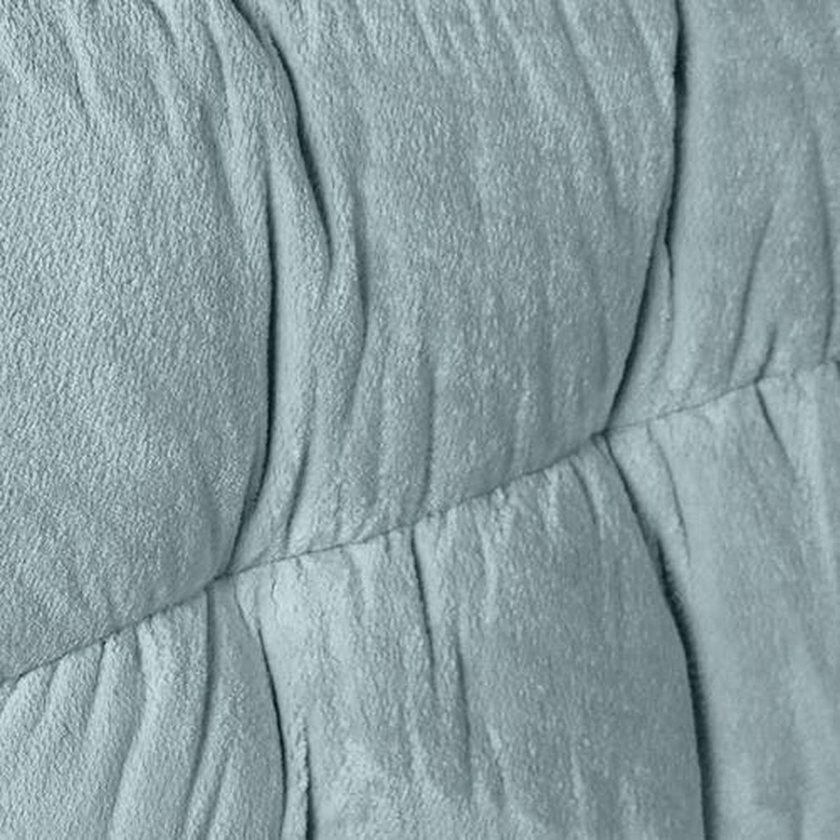 BIG SOFFA i plysch mintgrön  - mintgrön/svart, Klassisk, textil/plast (262/70/115cm) - MID.YOU