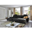 ECKSOFA  in Echtleder Schwarz  176/334 cm  - Schwarz, Design, Leder/Metall (176/334cm) - Dieter Knoll