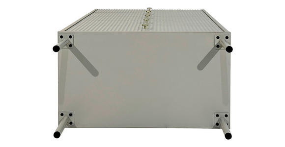 HIGHBOARD SNOW in 70/121,6/40 cm - Eichefarben/Goldfarben, Design, Holzwerkstoff/Metall (70/121,6/40cm) - Xora