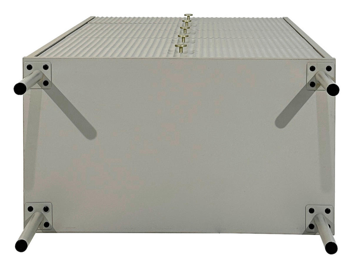 HIGHBOARD SNOW  in 70/121,6/40 cm  - Eichefarben/Goldfarben, Design, Holzwerkstoff/Metall (70/121,6/40cm) - Xora