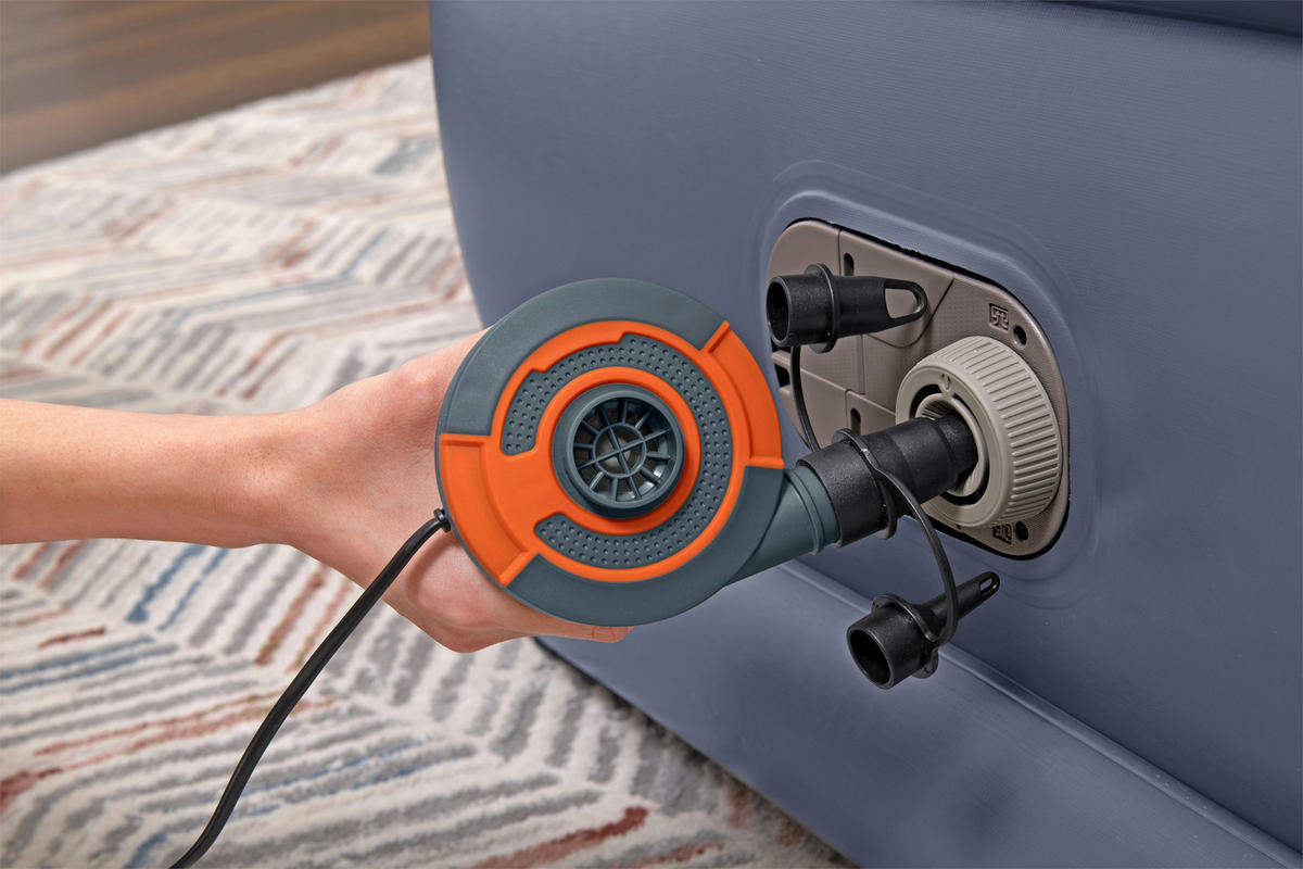 LUFTBETT TRITECH AIR 6713I Hellgrau, Hellblau  - Hellgrau/Hellblau, KONVENTIONELL, Kunststoff (203/152/51cm) - Bestway
