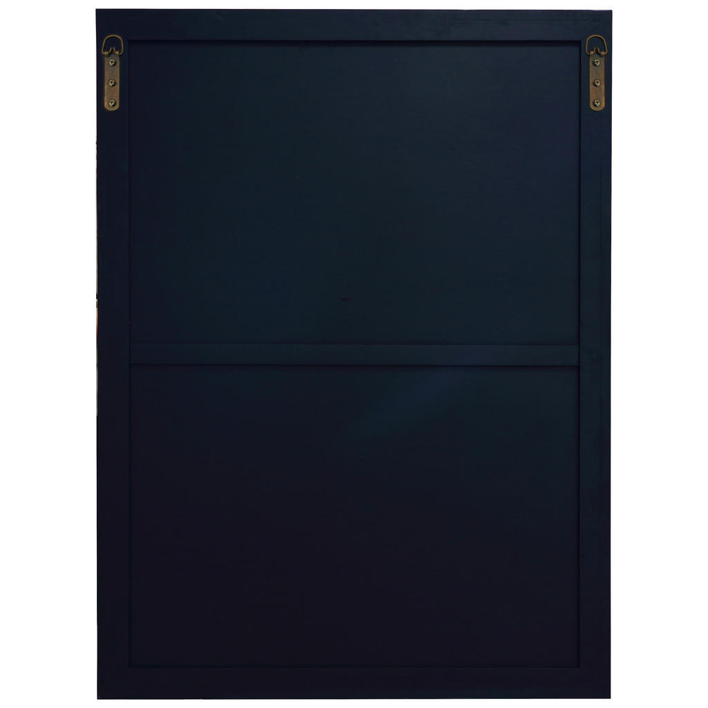 Thumbnail - Mid.you Dekospiegel, Klar, Schwarz, Dunkelblau, Dunkelgrau, Glas, Holzwerkstoff, rechteckig, 85x115x3.3 cm, Spiegel, Wan...