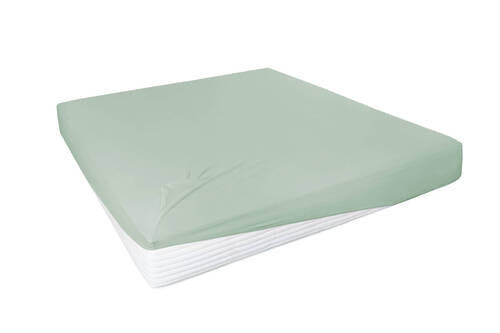 TOPPER-SPANNLEINTUCH 150/200 cm Jersey  - Grün, Basics, Textil (150/200cm)