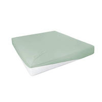 TOPPER-SPANNLEINTUCH 100/200 cm Jersey  - Grün, Basics, Textil (100/200cm)