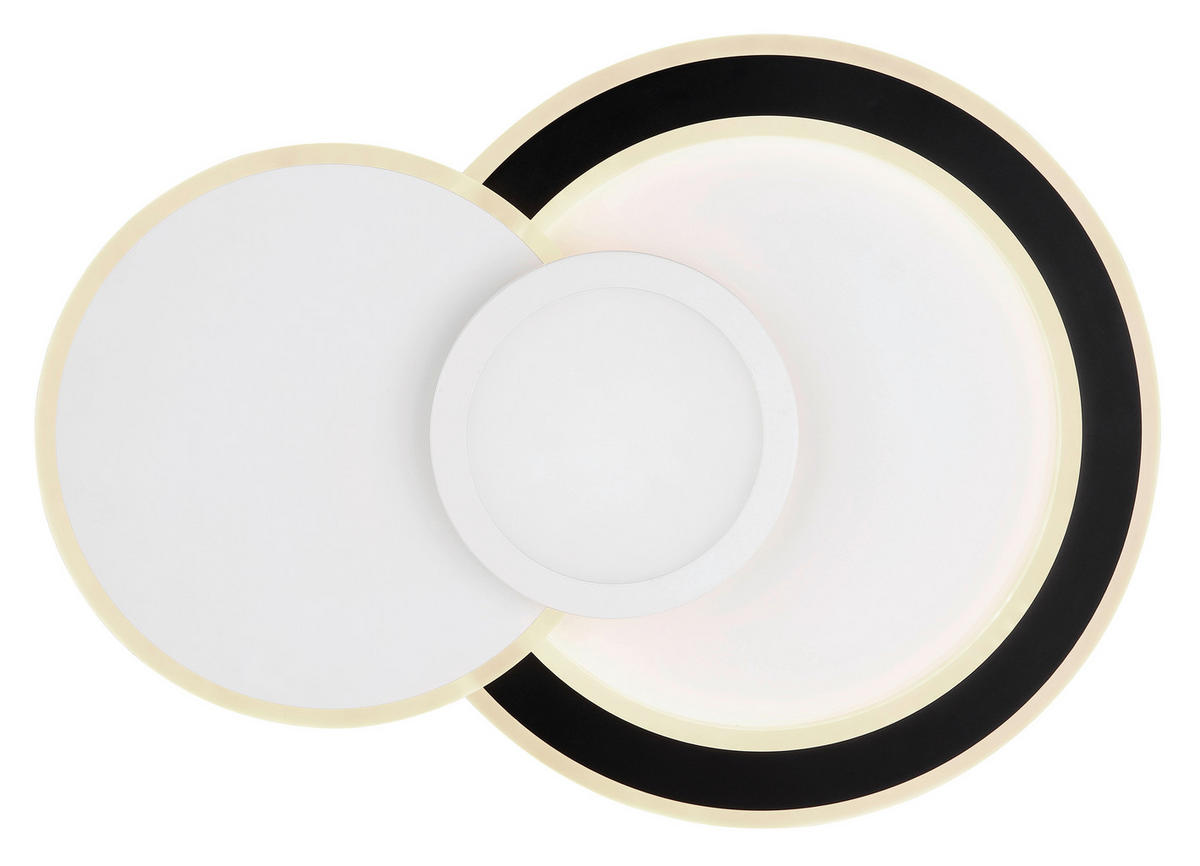 LED-TAKLAMPA Gisell 40 W 57,5/40/8,5 cm  - vit/opal, Trend, metall/plast (57,5/40/8,5cm) - Globo
