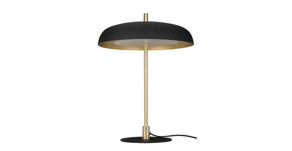 TISCHLEUCHTE 38/50 cm - Goldfarben/Schwarz, KONVENTIONELL, Metall (38/50cm) - Novel