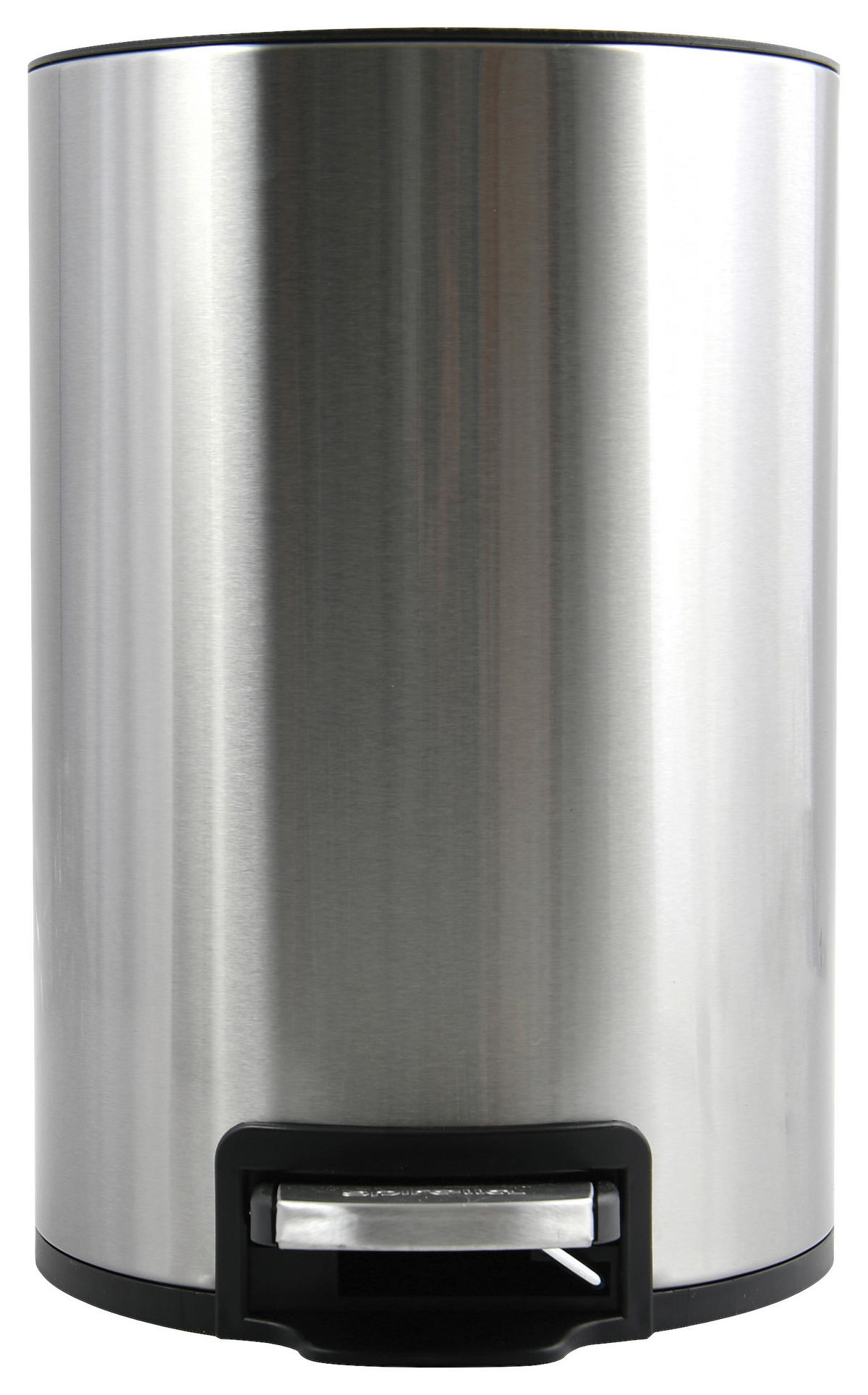 TRETEIMER 5 L  - Chromfarben/Schwarz, KONVENTIONELL, Kunststoff/Metall (20/25/30cm) - Spirella
